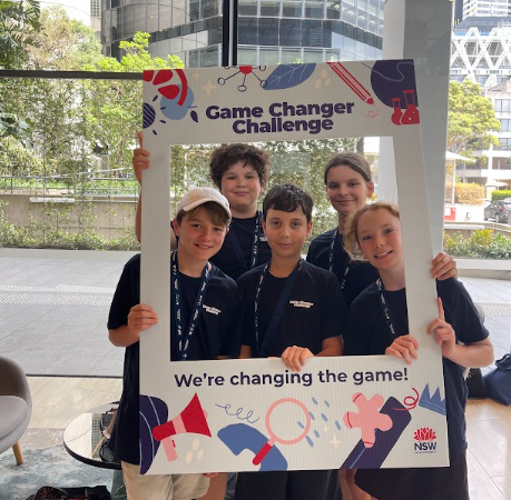 5 students posing in a